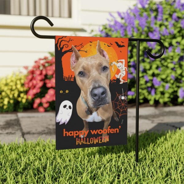 Custom Flag, Garden Flag, Happy Woofen' Halloween, House Flag, Banner, Printed Both Sides - Image 5