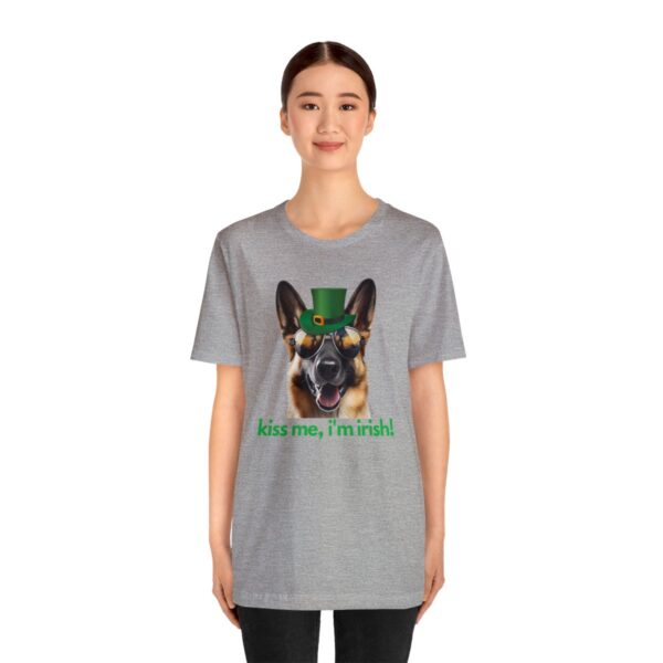 GSD kiss me im irish green letters Unisex Heavy Cotton Tee - Image 52