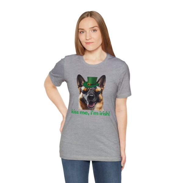 GSD kiss me im irish green letters Unisex Heavy Cotton Tee - Image 54