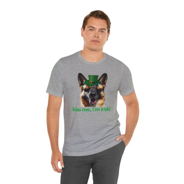 GSD kiss me im irish green letters Unisex Heavy Cotton Tee - Image 55