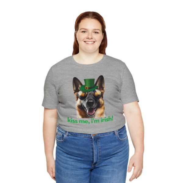 GSD kiss me im irish green letters Unisex Heavy Cotton Tee - Image 56