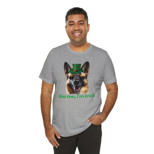 GSD kiss me im irish green letters Unisex Heavy Cotton Tee - Image 57