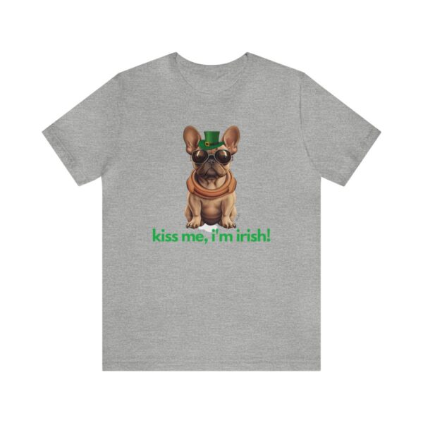 French Bulldog fawn kiss me i'm irish Unisex Heavy Cotton Tee - Image 49