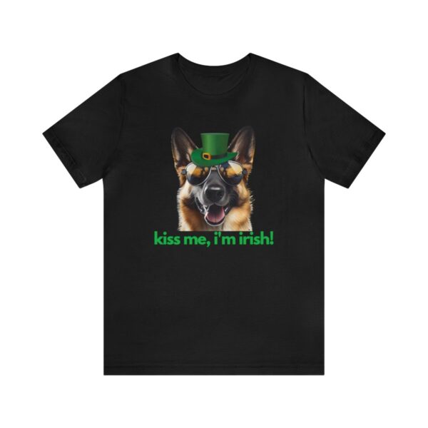 GSD kiss me im irish green letters Unisex Heavy Cotton Tee - Image 14