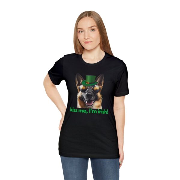 GSD kiss me im irish green letters Unisex Heavy Cotton Tee - Image 18