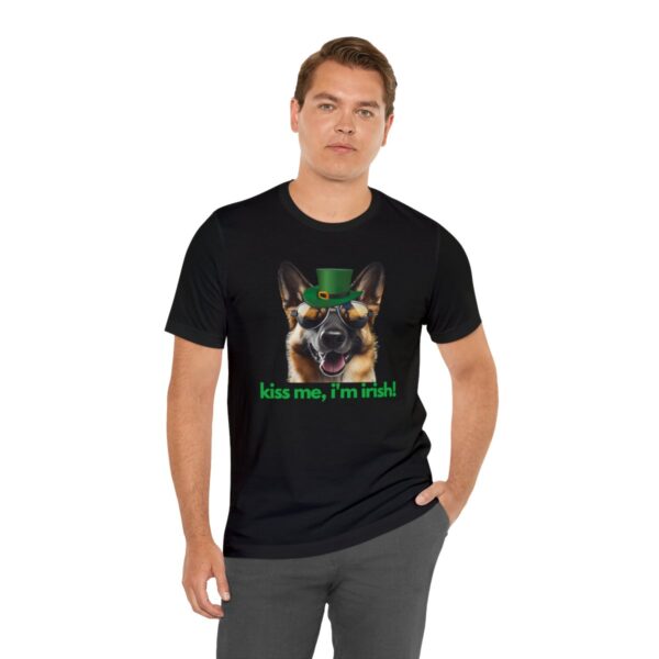 GSD kiss me im irish green letters Unisex Heavy Cotton Tee - Image 19