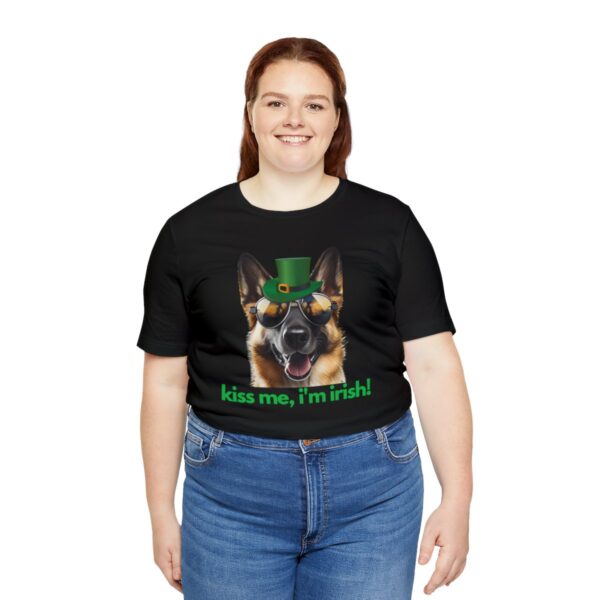 GSD kiss me im irish green letters Unisex Heavy Cotton Tee - Image 20