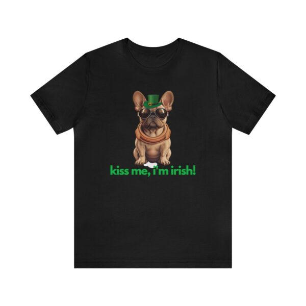 French Bulldog fawn kiss me i'm irish Unisex Heavy Cotton Tee - Image 25