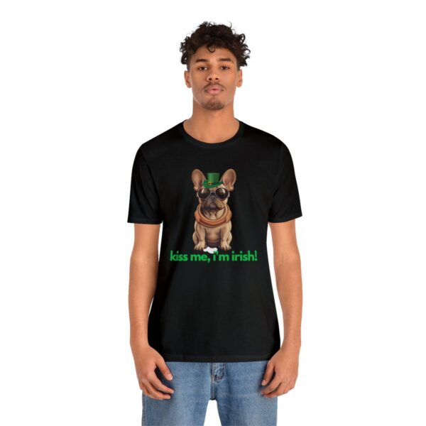 French Bulldog fawn kiss me i'm irish Unisex Heavy Cotton Tee - Image 28