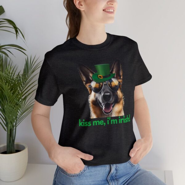 GSD kiss me im irish green letters Unisex Heavy Cotton Tee - Image 73