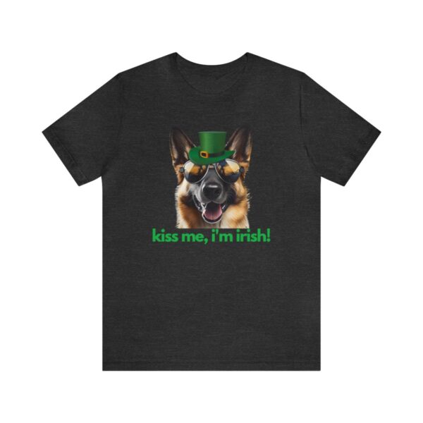 GSD kiss me im irish green letters Unisex Heavy Cotton Tee - Image 74