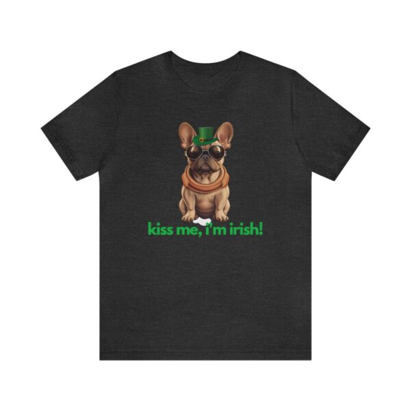 French Bulldog fawn kiss me i'm irish Unisex Heavy Cotton Tee - Image 73