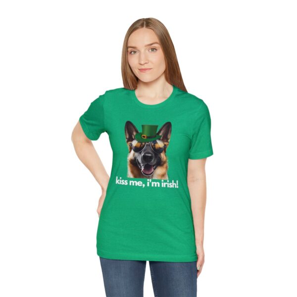 GSD kiss me im irish green letters Unisex Heavy Cotton Tee - Image 42