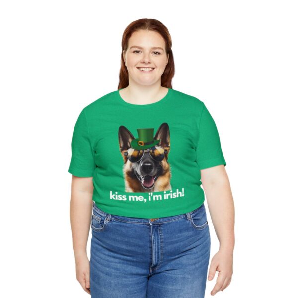 GSD kiss me im irish green letters Unisex Heavy Cotton Tee - Image 44