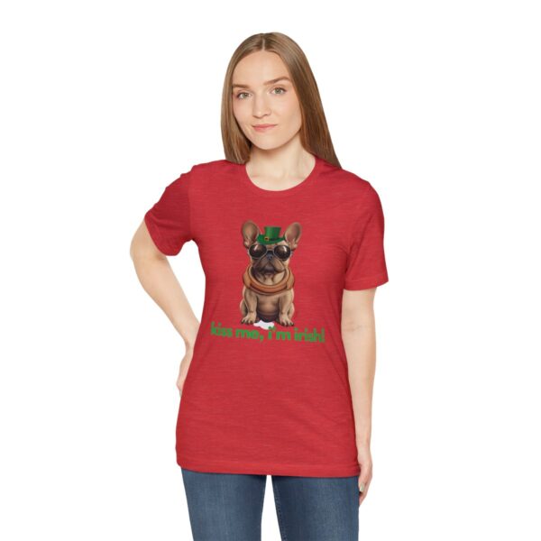 French Bulldog fawn kiss me i'm irish Unisex Heavy Cotton Tee - Image 113