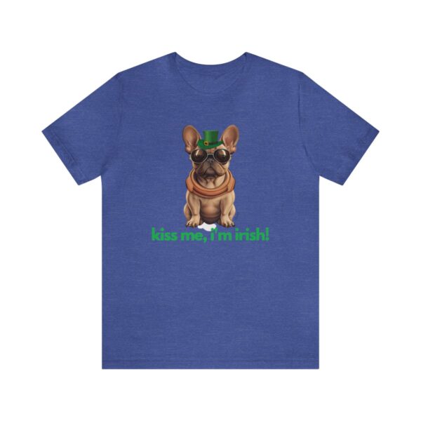 French Bulldog fawn kiss me i'm irish Unisex Heavy Cotton Tee - Image 61