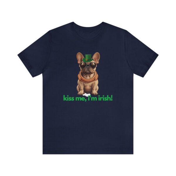 French Bulldog fawn kiss me i'm irish Unisex Heavy Cotton Tee - Image 97