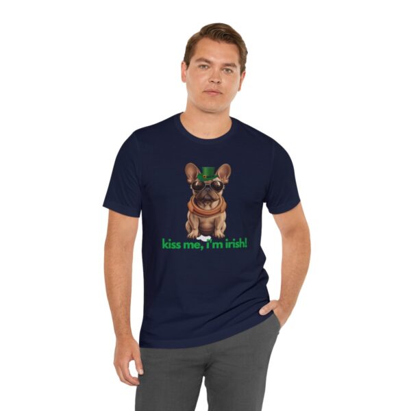 French Bulldog fawn kiss me i'm irish Unisex Heavy Cotton Tee - Image 102