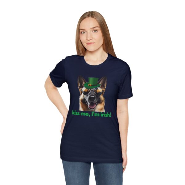 GSD kiss me im irish green letters Unisex Heavy Cotton Tee - Image 102