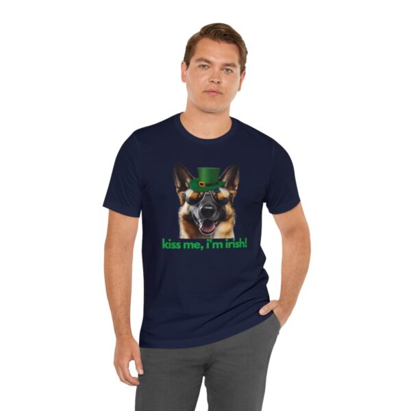 GSD kiss me im irish green letters Unisex Heavy Cotton Tee - Image 103