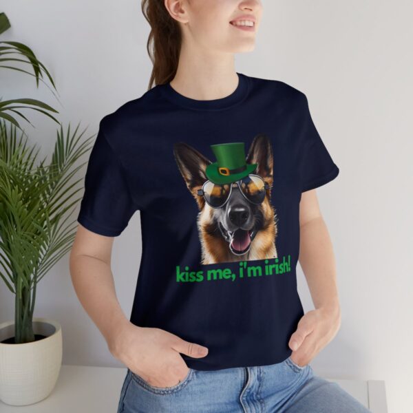 GSD kiss me im irish green letters Unisex Heavy Cotton Tee - Image 97