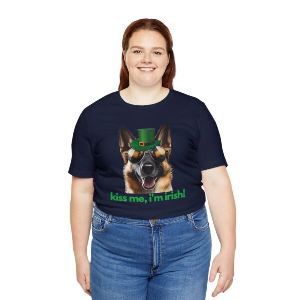 GSD kiss me im irish green letters Unisex Heavy Cotton Tee - Image 104