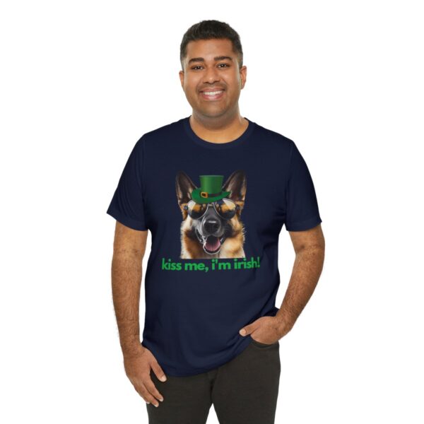 GSD kiss me im irish green letters Unisex Heavy Cotton Tee - Image 105