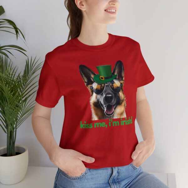 GSD kiss me im irish green letters Unisex Heavy Cotton Tee - Image 121