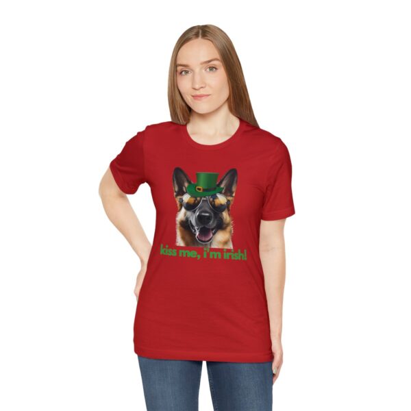 GSD kiss me im irish green letters Unisex Heavy Cotton Tee - Image 126