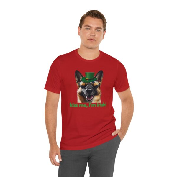 GSD kiss me im irish green letters Unisex Heavy Cotton Tee - Image 127