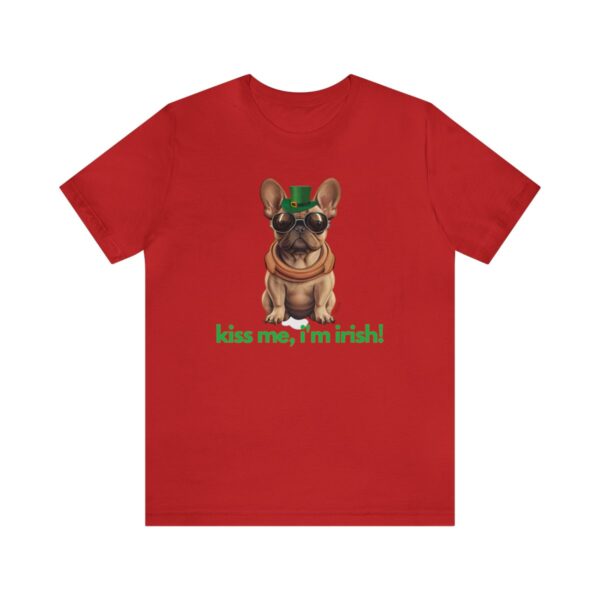 French Bulldog fawn kiss me i'm irish Unisex Heavy Cotton Tee - Image 121