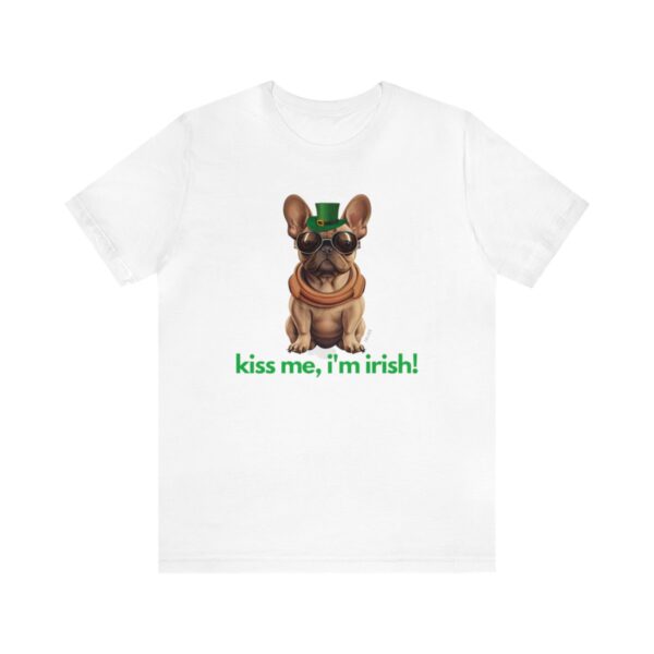 French Bulldog fawn kiss me i'm irish Unisex Heavy Cotton Tee - Image 13