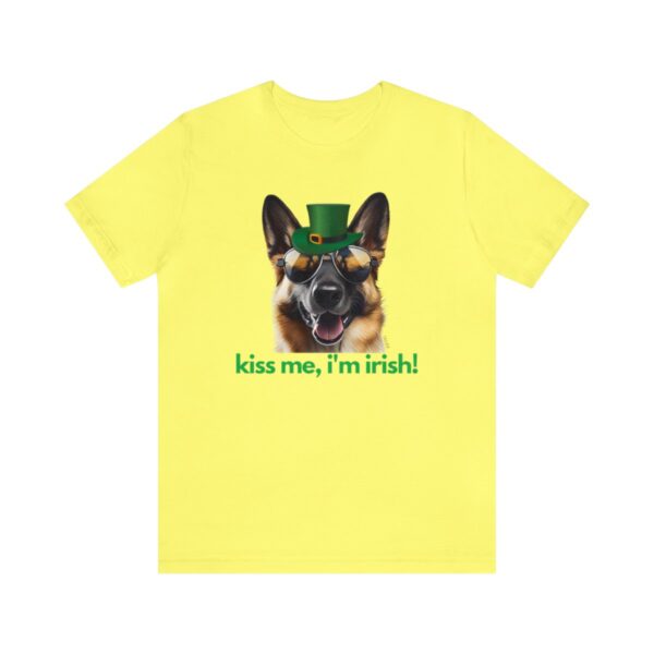 GSD kiss me im irish green letters Unisex Heavy Cotton Tee - Image 26