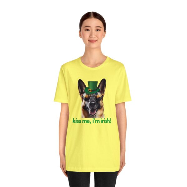 GSD kiss me im irish green letters Unisex Heavy Cotton Tee - Image 28