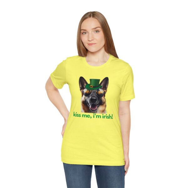 GSD kiss me im irish green letters Unisex Heavy Cotton Tee - Image 30