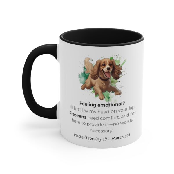 Pisces Astrology Sign | Funny Saying | Cocker Spaniel | Coffee Mug, 11oz - Image 6