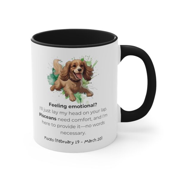 Pisces Astrology Sign | Funny Saying | Cocker Spaniel | Coffee Mug, 11oz - Image 7