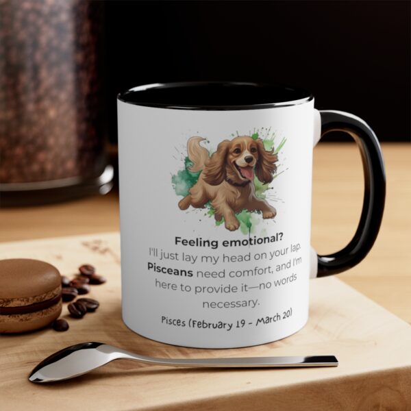 Pisces Astrology Sign | Funny Saying | Cocker Spaniel | Coffee Mug, 11oz - Image 8