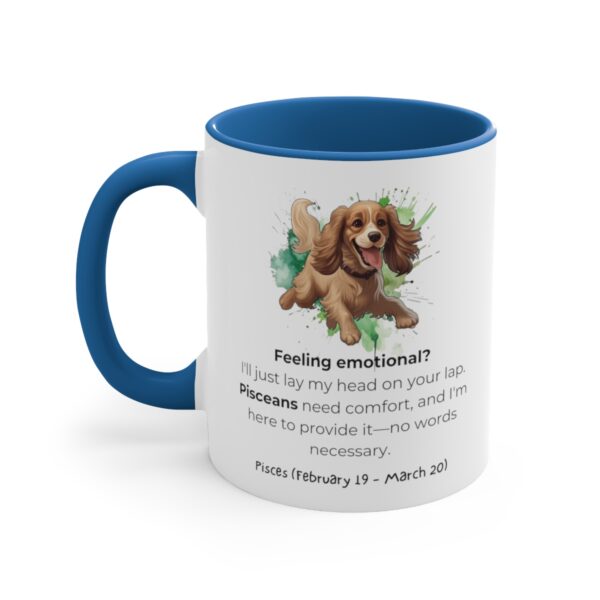 Pisces Astrology Sign | Funny Saying | Cocker Spaniel | Coffee Mug, 11oz - Image 10