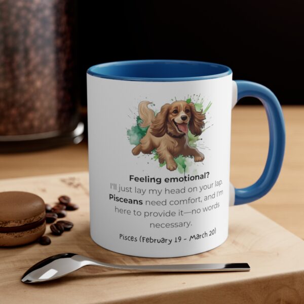 Pisces Astrology Sign | Funny Saying | Cocker Spaniel | Coffee Mug, 11oz - Image 12